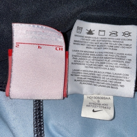 Nike Tie Dye Leggings Dri-Fit Athletic Running Blue Gray Stretchy - Picture 7 of 10